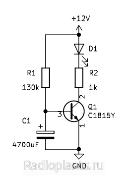 задержка на одном транзисторе